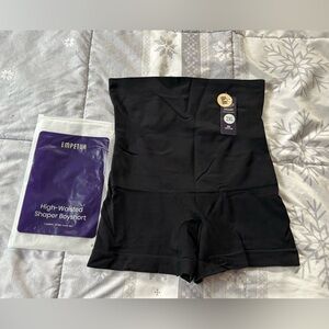 NWT Shapermint High Waisted Shaper Boyshort Black 2XL